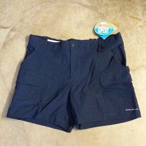 Columbia Omni Shade Navy Blue PFG UPC 50 Shorts